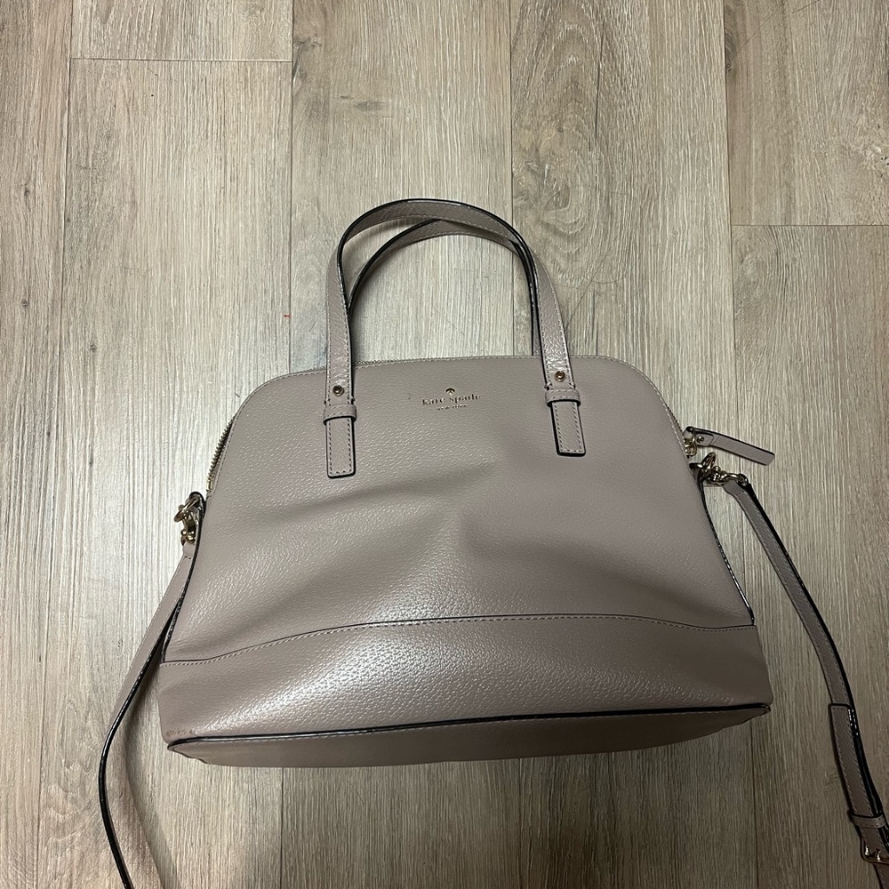 Kate Spade Taupe Leather Satchel